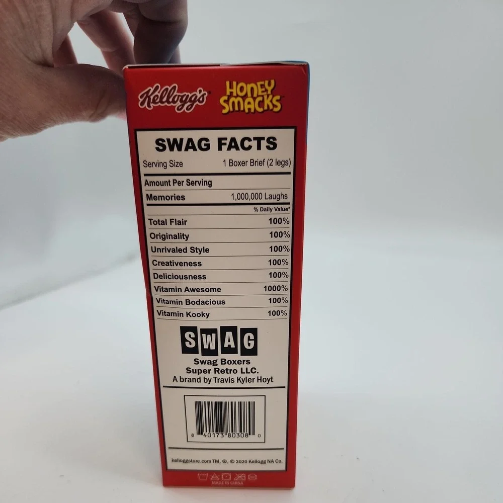 Swag Boxers Kellogg's HONEY SMACKS Cereal Themed Men's Boxer Briefs XL